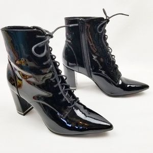 calvin klein lace up boots